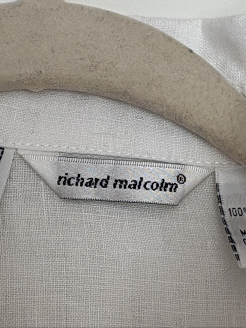 100% Irish Linen & Lace button up shirt S - Picture 10 of 12